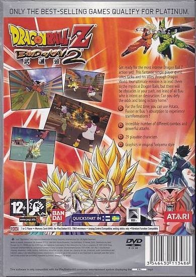 Dragon Ball Z Budokai 2 - PS2 - Platinum (Genbrug)